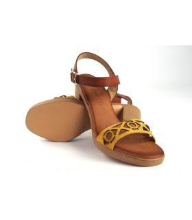 Sandale femme CO & SO H050 moutarde