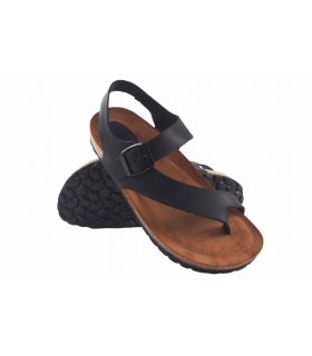 sandale noire pour femme INTER BIOS 7162