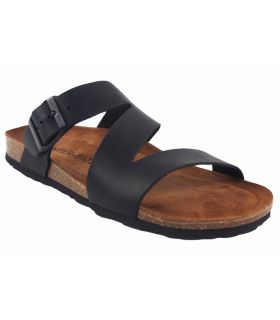 Sandália masculina preta...