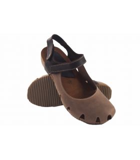 Sapato feminino INTER BIOS 5326 na cor taupe
