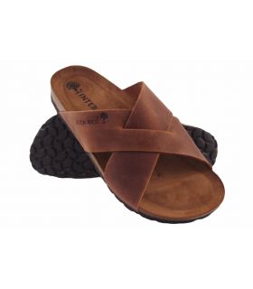 Sandália masculina INTER BIOS 9509 em couro