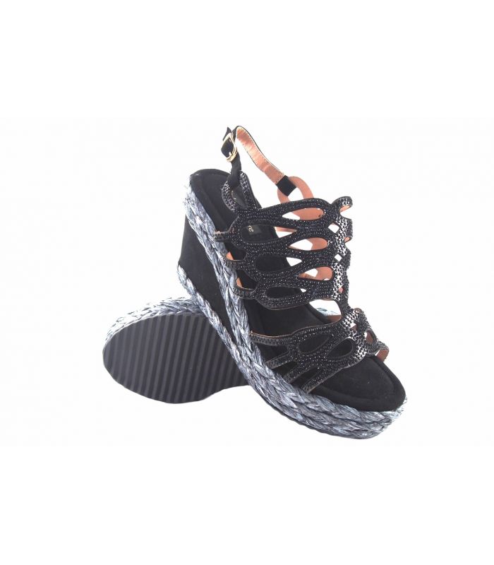 Sandale femme noire BEBY 19063 Sandale femme noire BEBY 19063