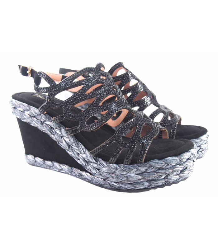 Sandale femme noire BEBY 19063 Sandale femme noire BEBY 19063