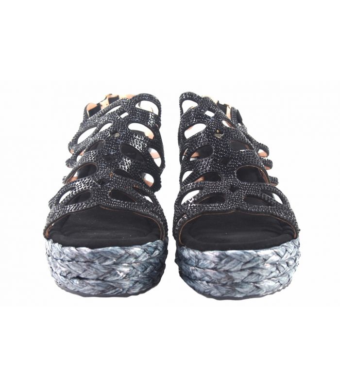 Sandale femme noire BEBY 19063 Sandale femme noire BEBY 19063