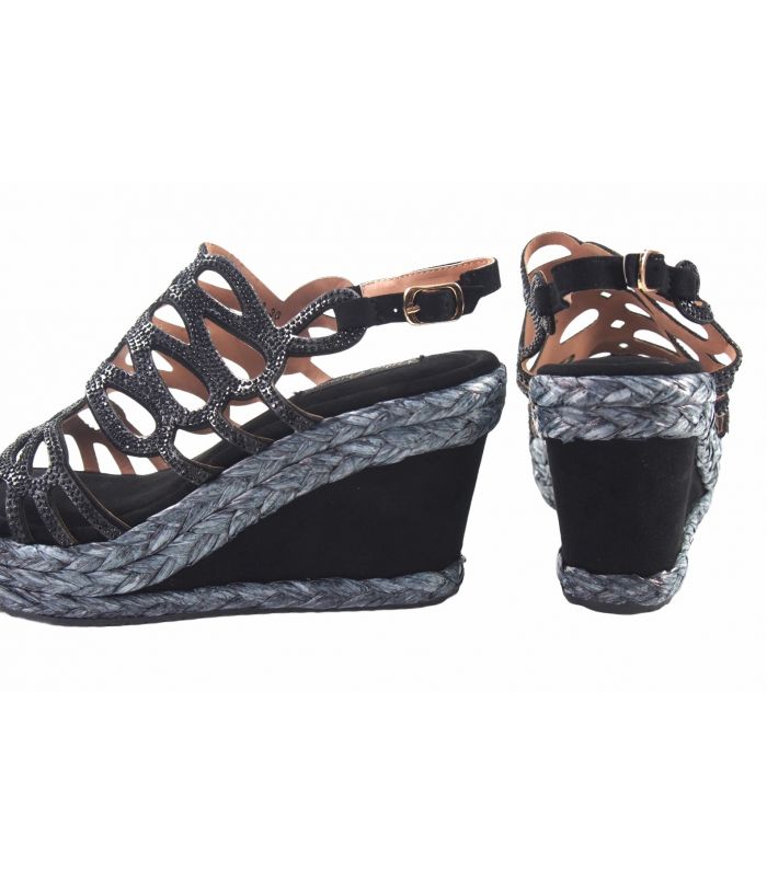 Sandale femme noire BEBY 19063 Sandale femme noire BEBY 19063