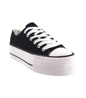 BIENVE abx026 schwarzes Canvas für Damen