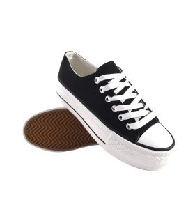 BIENVE abx026 toile noire pour femme