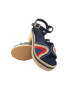Sandale femme LA PUSH 7065 bleu