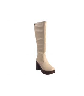 Bottes beiges pour femmes MUSTANG 50522