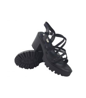 MUSTANG 52991 schwarze Damensandale