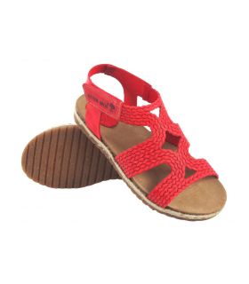 sandale rouge pour femme INTER BIOS 2200