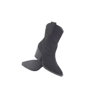 Botas de cano curto femininas pretas BIENVE 2a2434