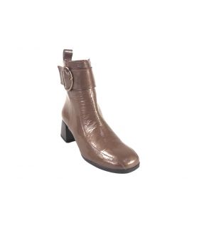 Botas de cano curto femininas DESIREE , cor taupe, tamanho 3