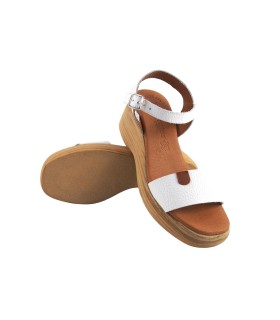 EVA FRUTOS 4792 weiße Damensandale