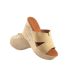 EVA FRUTOS 1901 beige Damensandale