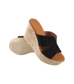 Sandale pour femme EVA FRUTOS 1901 en noir