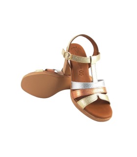 Sandália feminina EVA FRUTOS 932 dourada