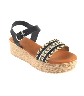 Sandalia señora EVA FRUTOS 795 negro