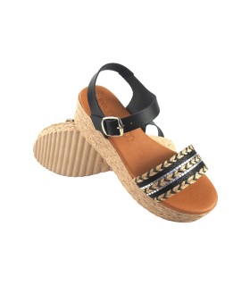 Sandalia señora EVA FRUTOS 795 negro