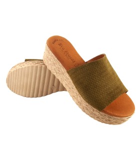 Sandalia señora EVA FRUTOS 767 kaki