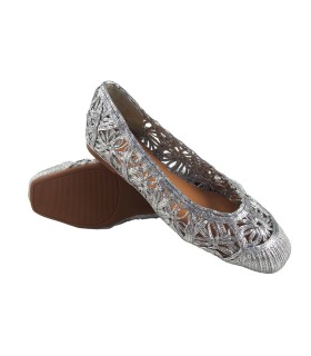 BIENVE ha2346 sapato feminino prateado