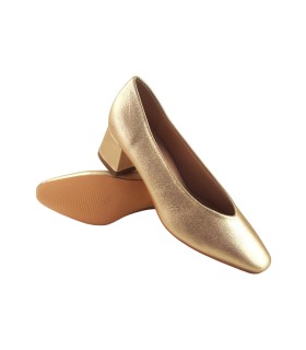Sapato feminino dourado BIENVE s2226