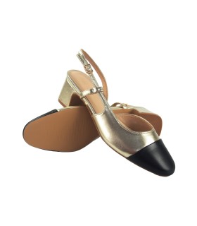 Sapato feminino dourado BIENVE b3055