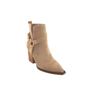 Botas de cano curto femininas BIENVE a3017 bege