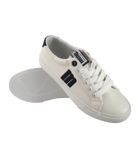 Chaussure femme MUSTANG 60142 noire et blanche
