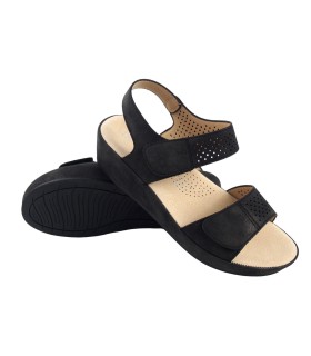 AMARPIES 23587 schwarze Damensandale