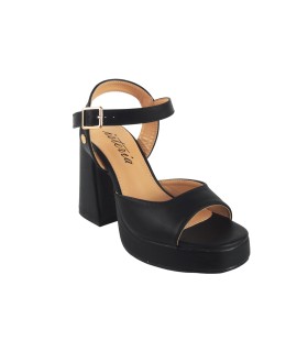Sandália feminina preta ISTERIA 24048
