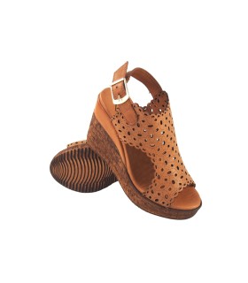 Sandália feminina TOP3 sr24488 em couro