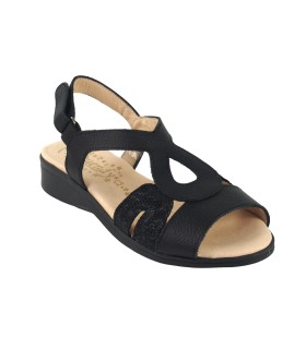 Sapatilha feminina delicada para pés DUENDY 3773 preta