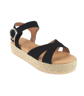 MUSTANG 53358 schwarze Damensandale