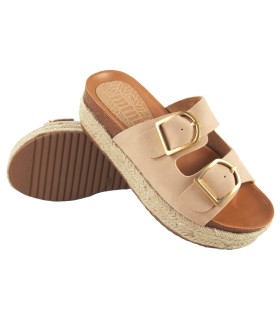 Sandália feminina MUSTANG 51902 bege