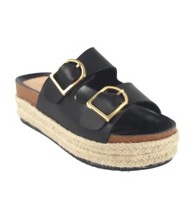 Sandales noires pour femmes MUSTANG 51902