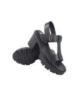 Sandales noires pour femmes MUSTANG 50714