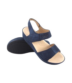 AMARPIES 23587 Damensandale in Blau