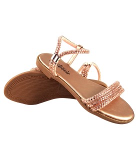 Sandale femme saumon ISTERIA 24116