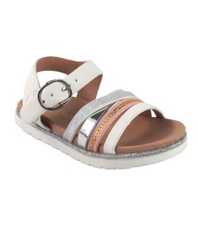 Sandale blanche pour fille BUBBLE BOBBLE c186
