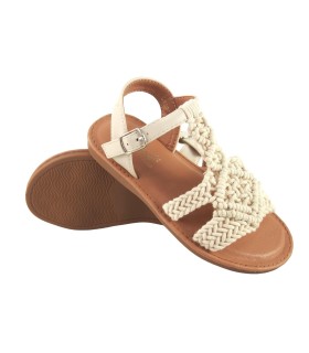 sandale beige pour fille BUBBLE BOBBLE c1093