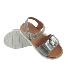 sandale argentée pour fille BUBBLE BOBBLE c1121