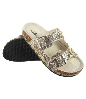 Sandale femme beige ISTERIA 24099