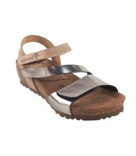sandale beige pour femme INTER BIOS 5378