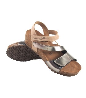 sandale beige pour femme INTER BIOS 5378