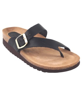 Sandália feminina preta INTER BIOS 7119 mm