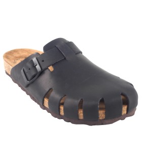 sandale noire pour femme INTER BIOS 7506