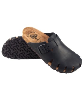 Sandália feminina preta INTER BIOS 7506
