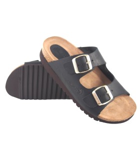 Sandália feminina preta INTER BIOS 7206 mm