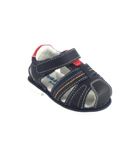 sandale enfant bleue BUBBLE BOBBLE c214